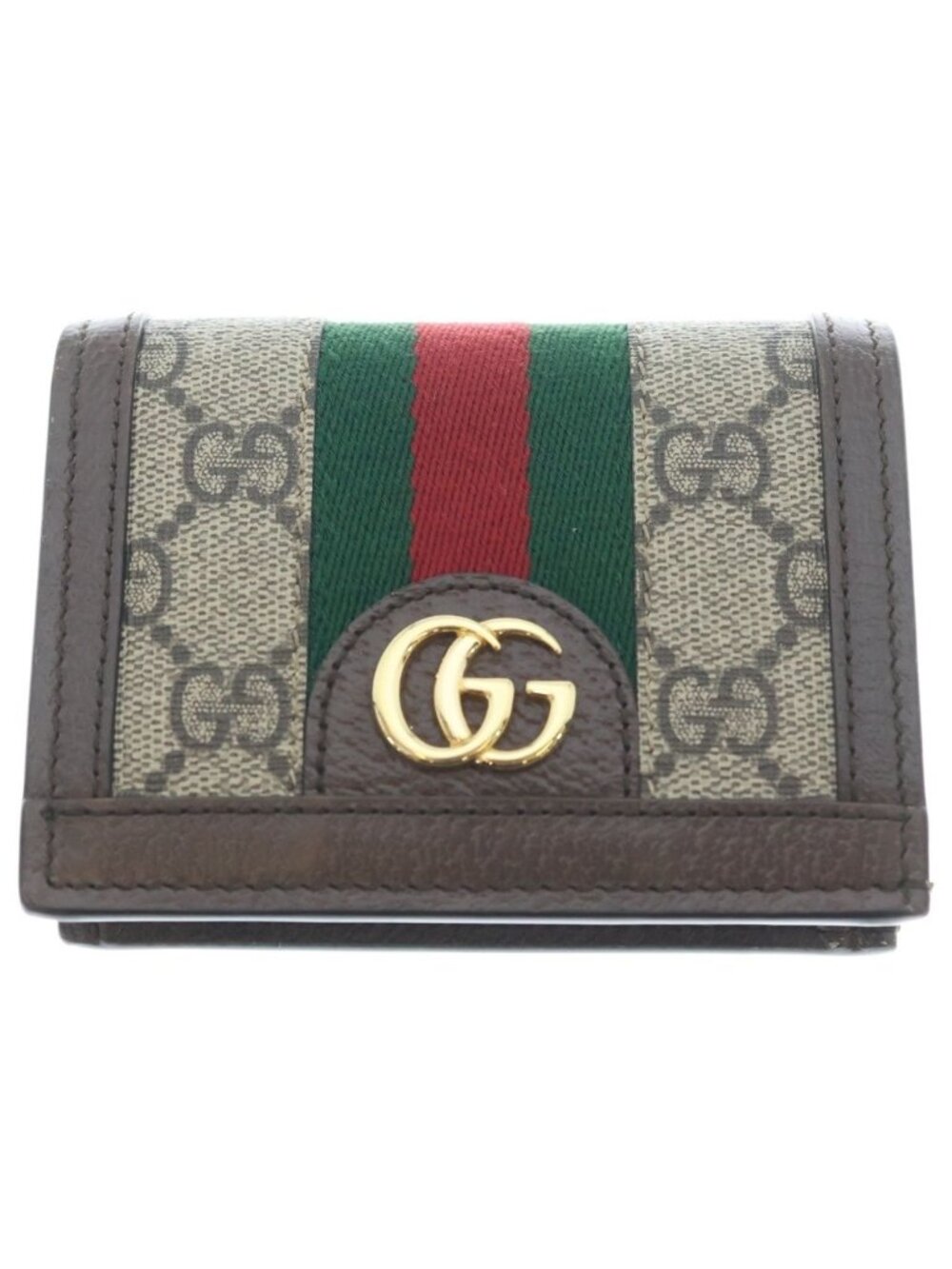 Gucci Ophidia Compact Wallet Brown Leather